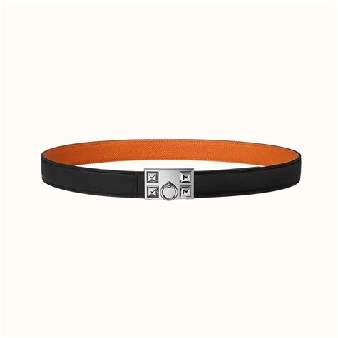 collier hermes trèfle|Cavaliere belt buckle & Reversible leather strap 24 mm .